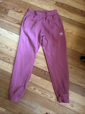 adidas Pink Trefoil Fleece Joggers